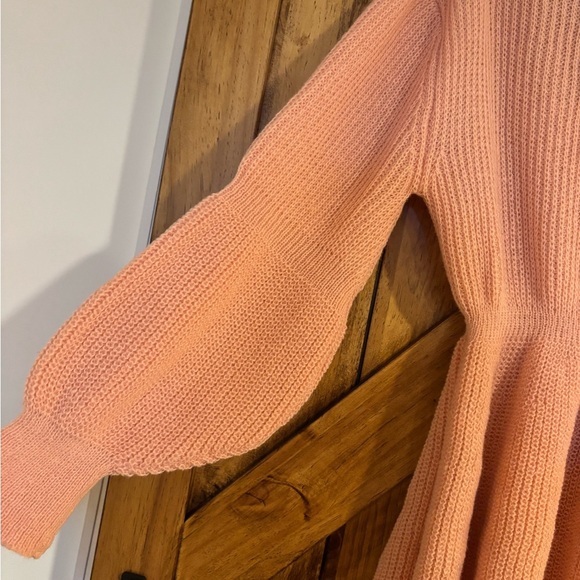 Plus Size Women’s Casual Scoop Neck Pull Over Sweater - Coral Pink Size 1x - Picture 6 of 7